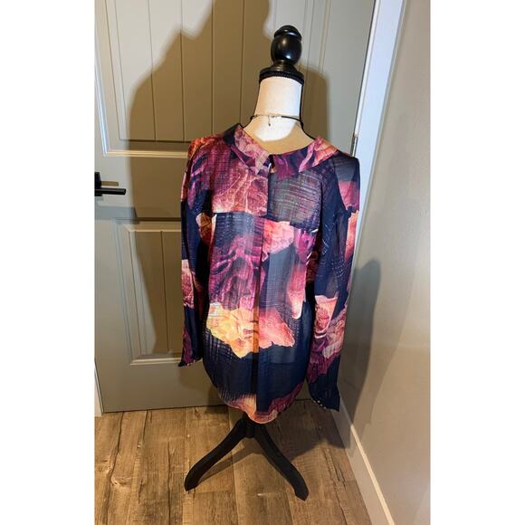 Robert Rodiguez floral blouse NWOT - Picture 6 of 10